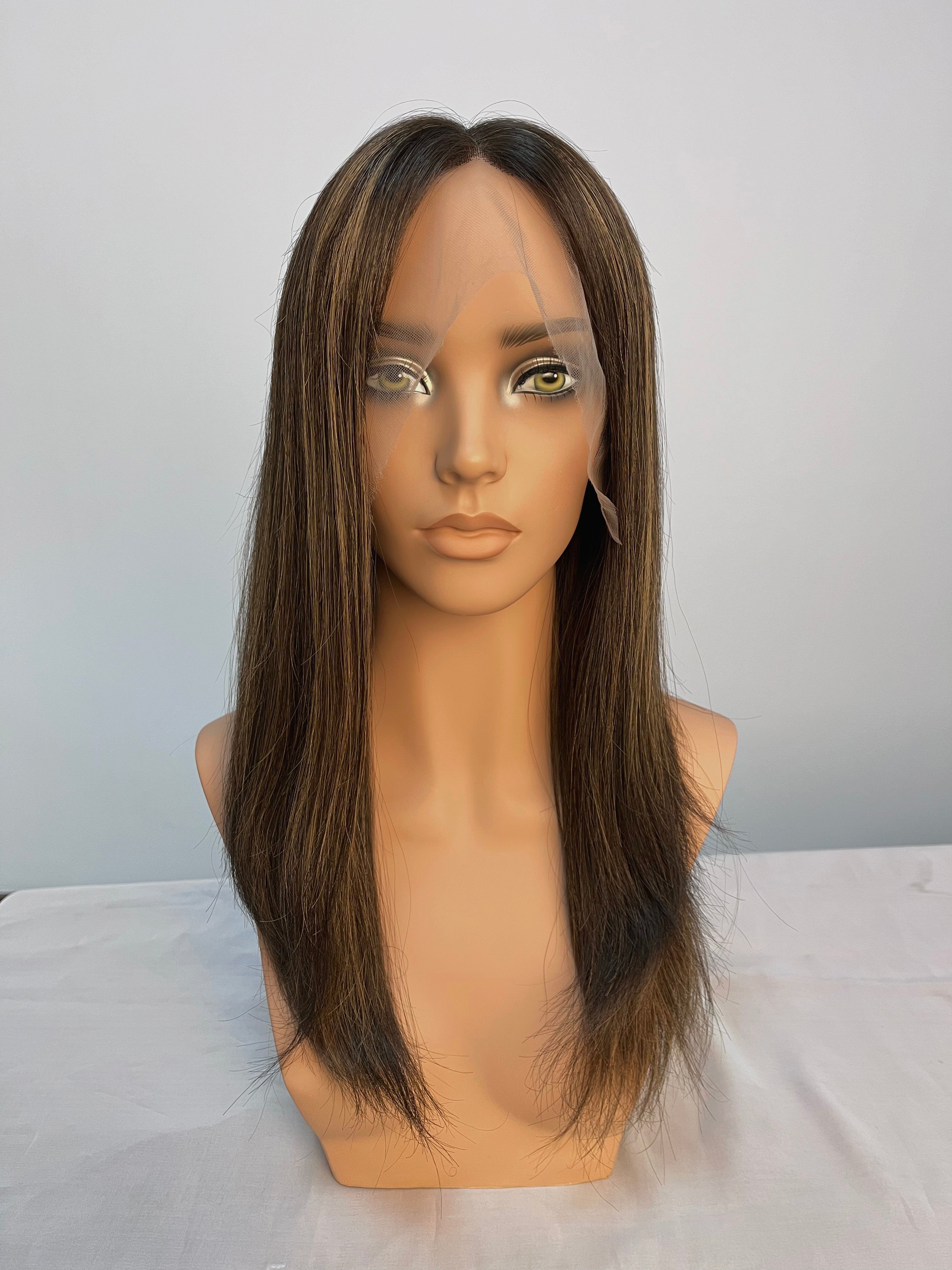 Custom Color Blended Wig with Dimensional Highlights for Unique Style