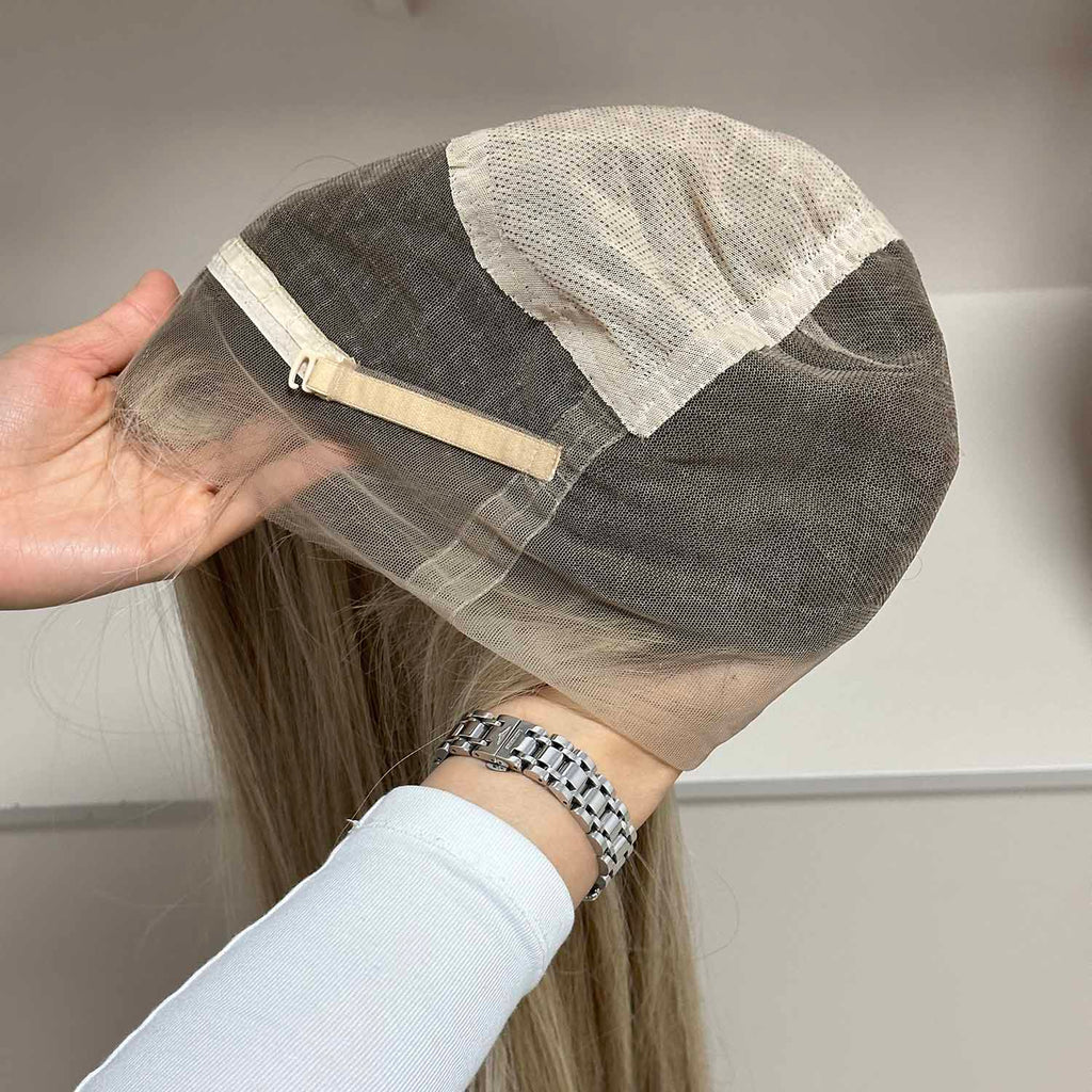 100% Hand Knotted Full Lace Wig for High Ponytail and Updo Styles