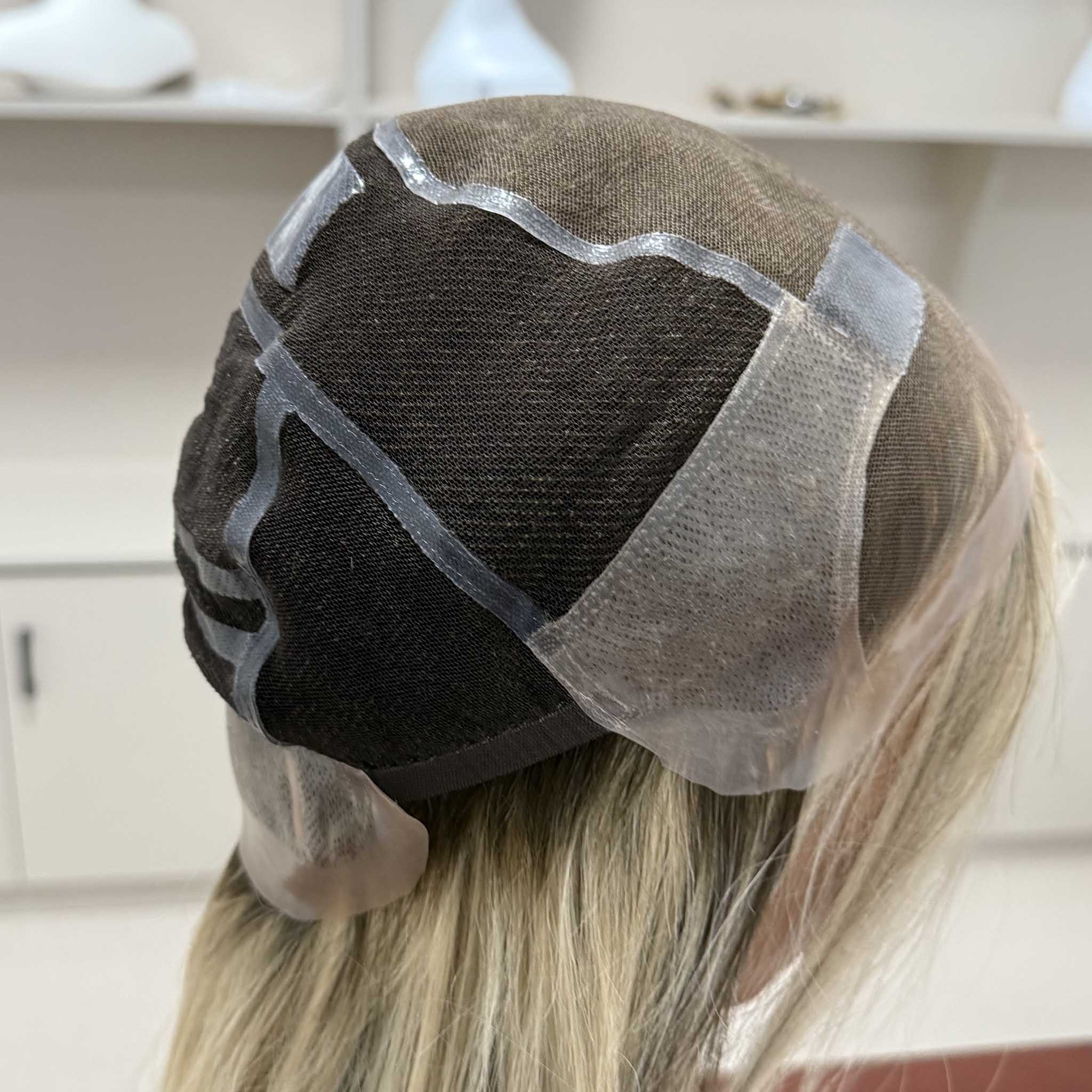 No Glue Grip Wig with Medical Grade Silicone for Hair Loss Solutions