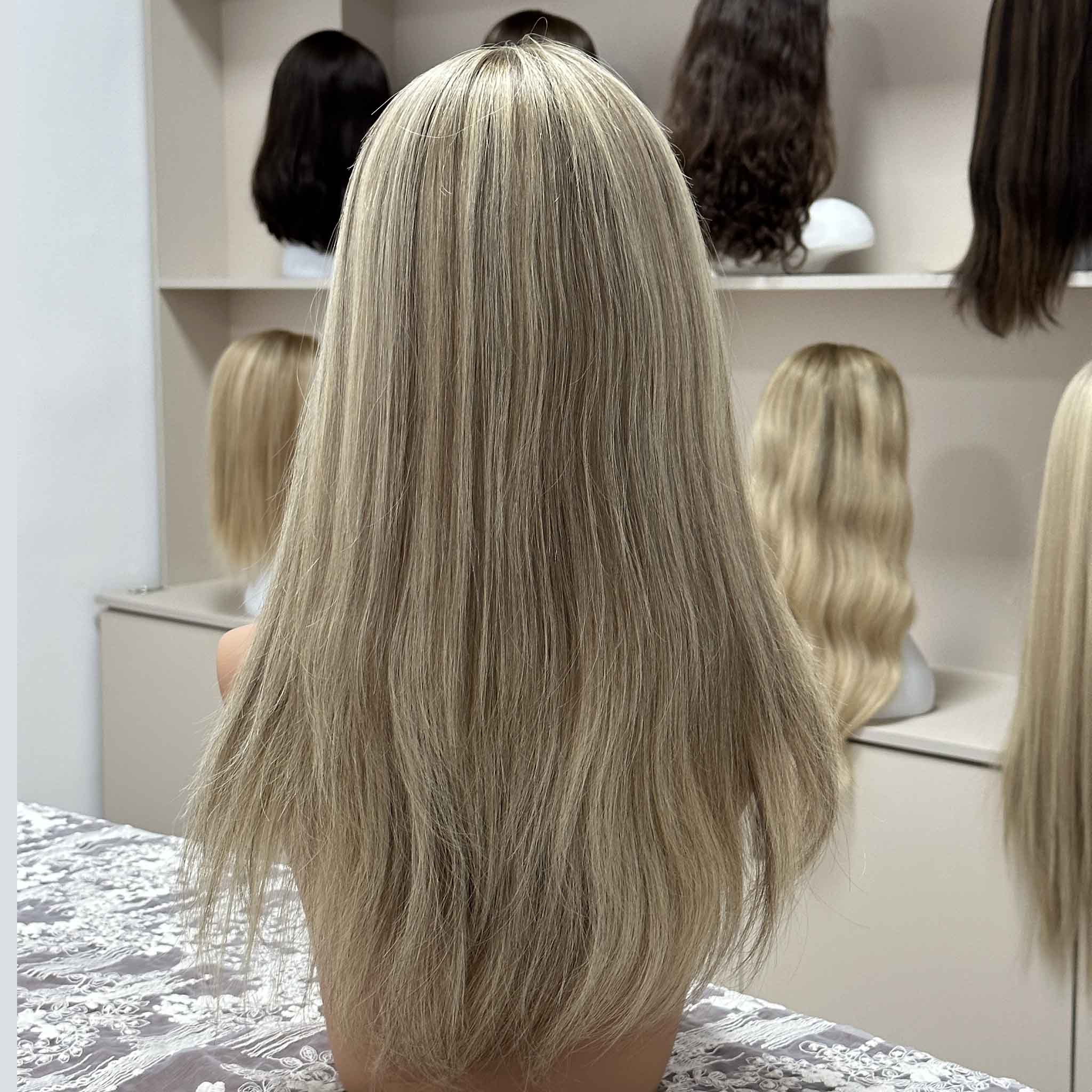 HD Invisible Hairline Kosher Wig with Baby Hair for Undetectable Finish