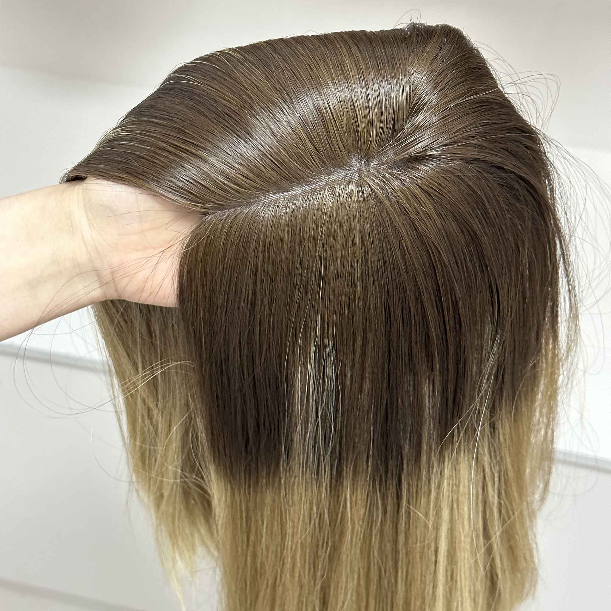 Glatt Kosher Certified Human Hair Sheitel with Hand Tied Cap for Orthodox Jewish Women