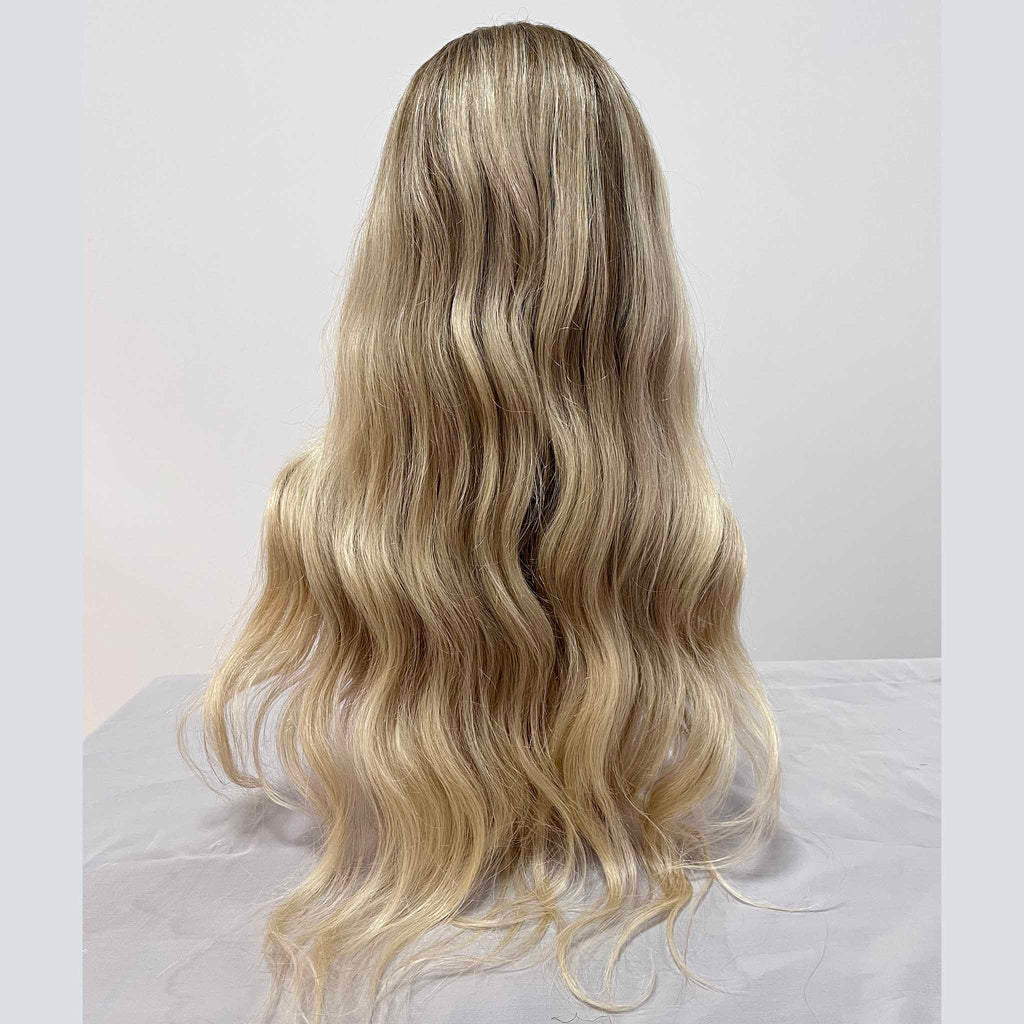 Undetectable European Hair Lace Front Wig with Mono Parting