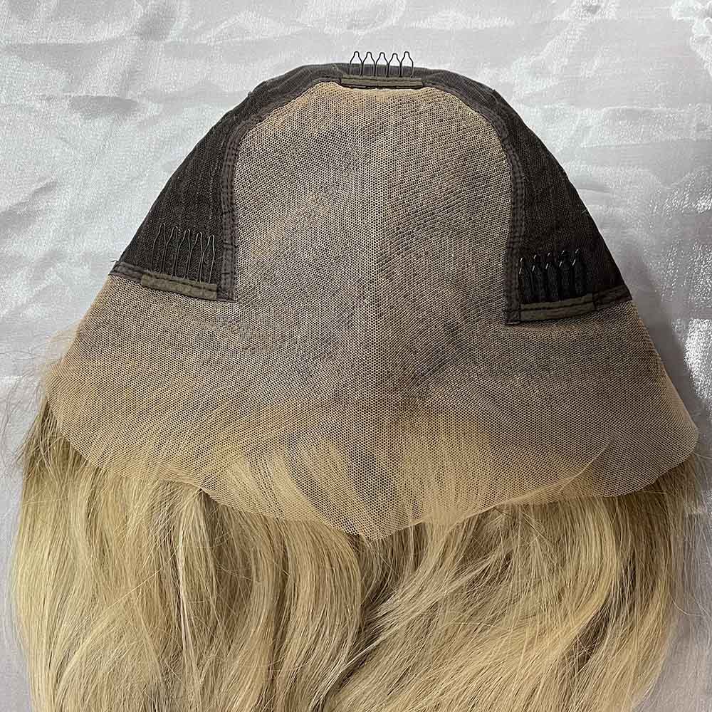 Undetectable European Hair Lace Front Wig with Mono Parting