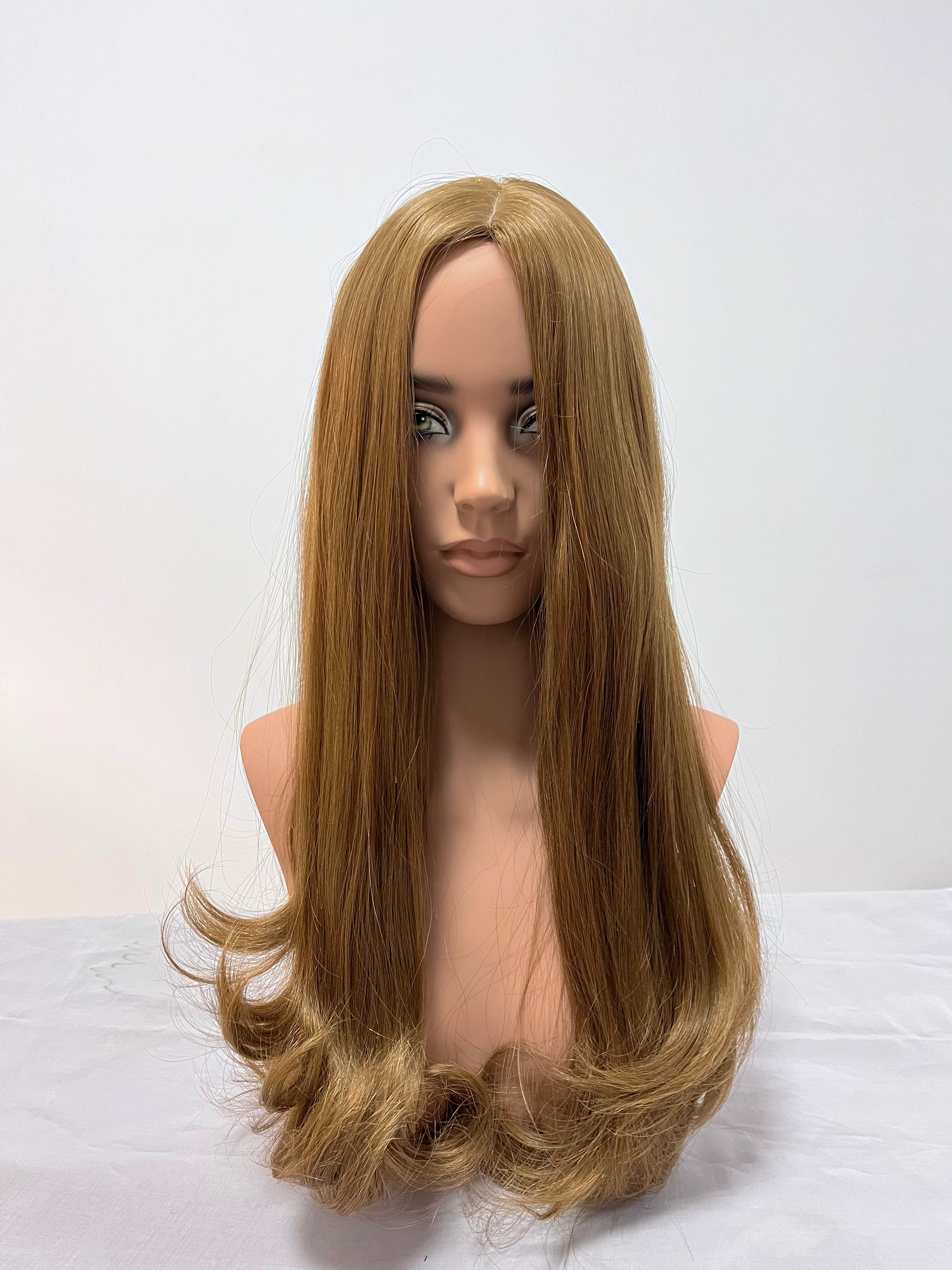 Ethereal Bride Wedding Wig with Soft Curls and Veil Comb for Big Day