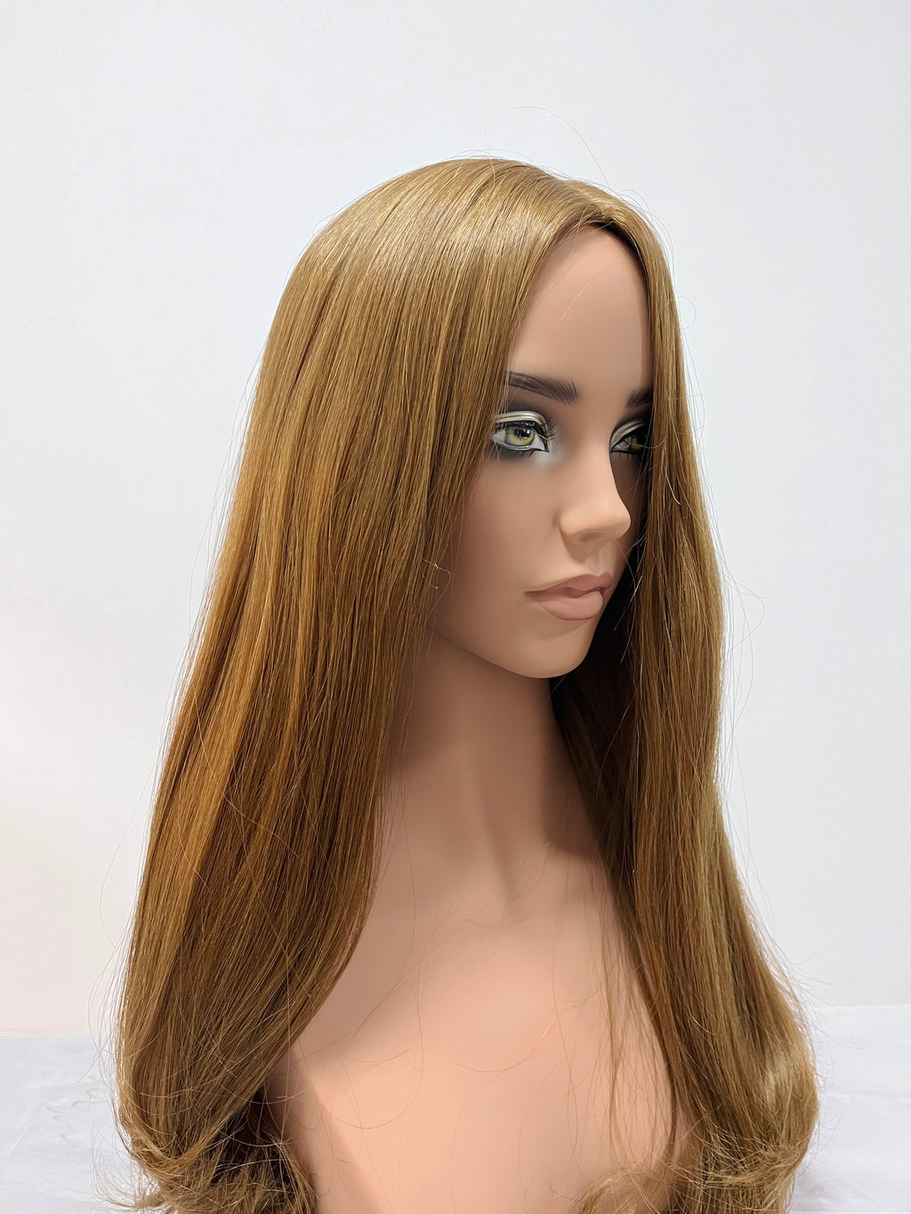 Ethereal Bride Wedding Wig with Soft Curls and Veil Comb for Big Day