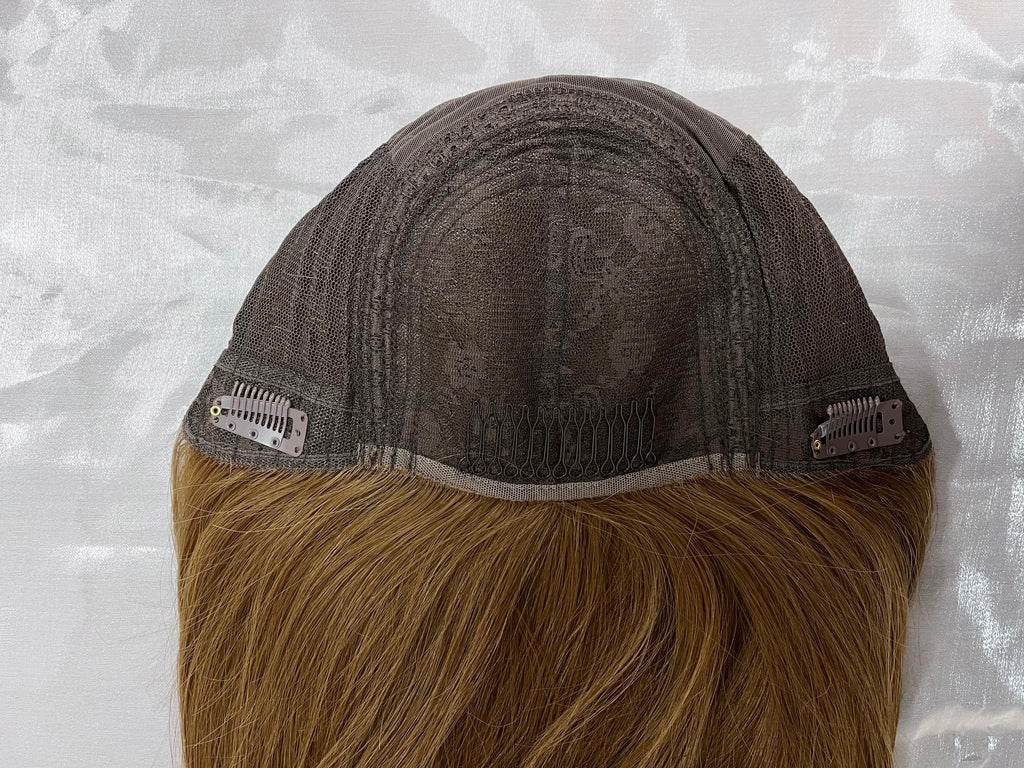 Ethereal Bride Wedding Wig with Soft Curls and Veil Comb for Big Day