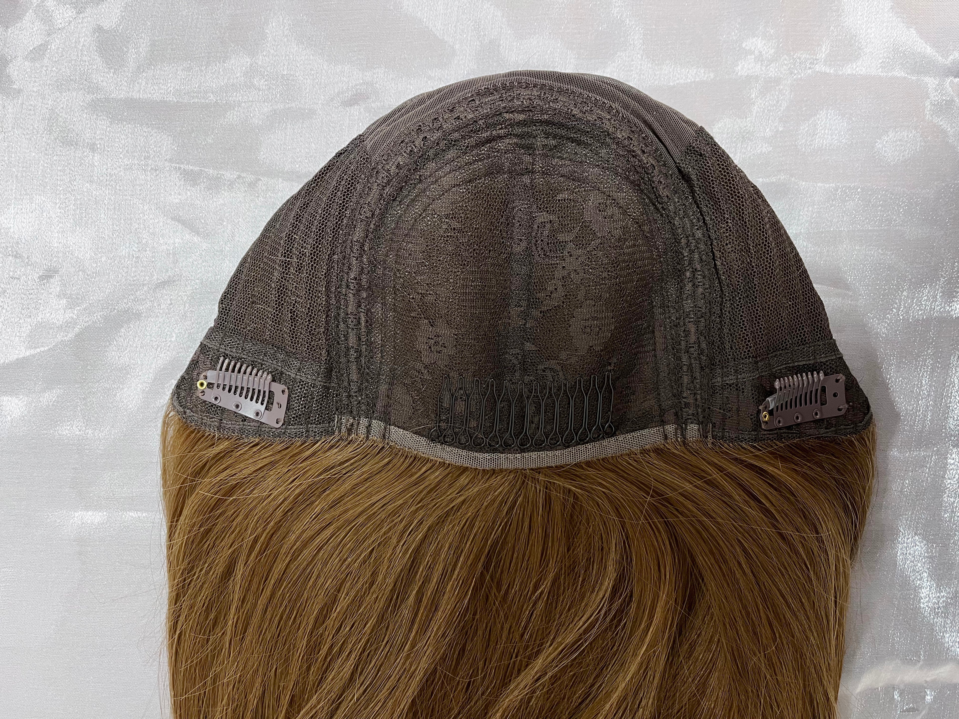 Ethereal Bride Wedding Wig with Soft Curls and Veil Comb for Big Day