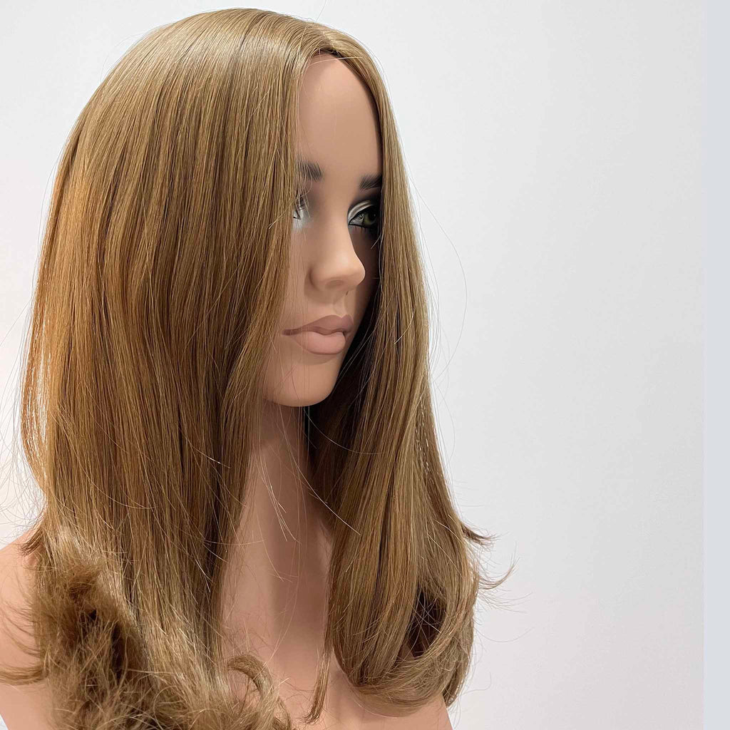 Kosher Certified Wig with Breathable Hand-Knotted Cap