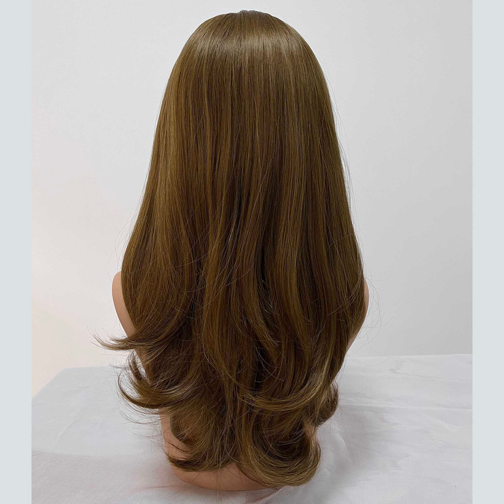 Voluminous Silk Base Wig with Body Wave Texture for Full Look