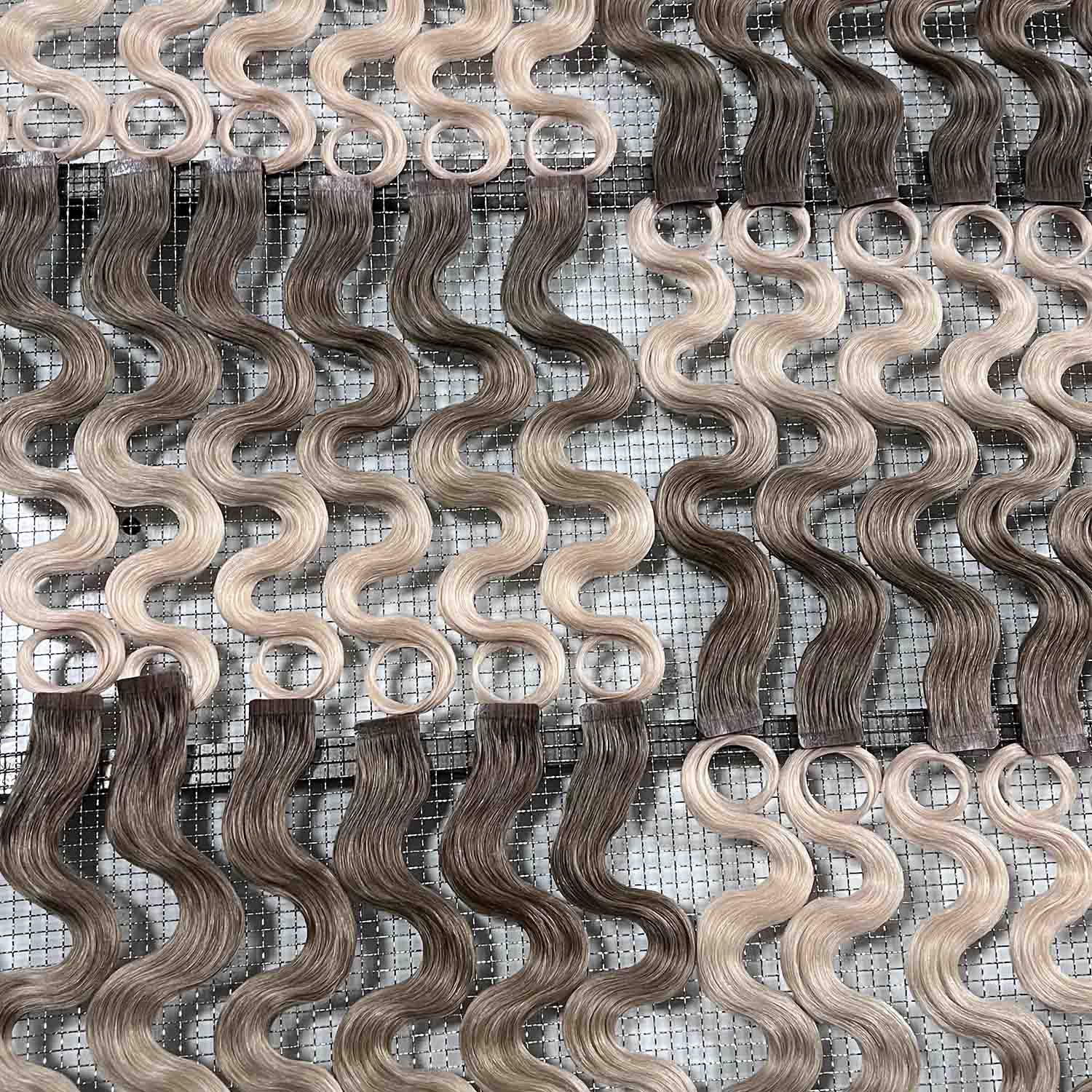 Professional Tape In Hair Extensions with Medical Grade Adhesive for Salon Use
