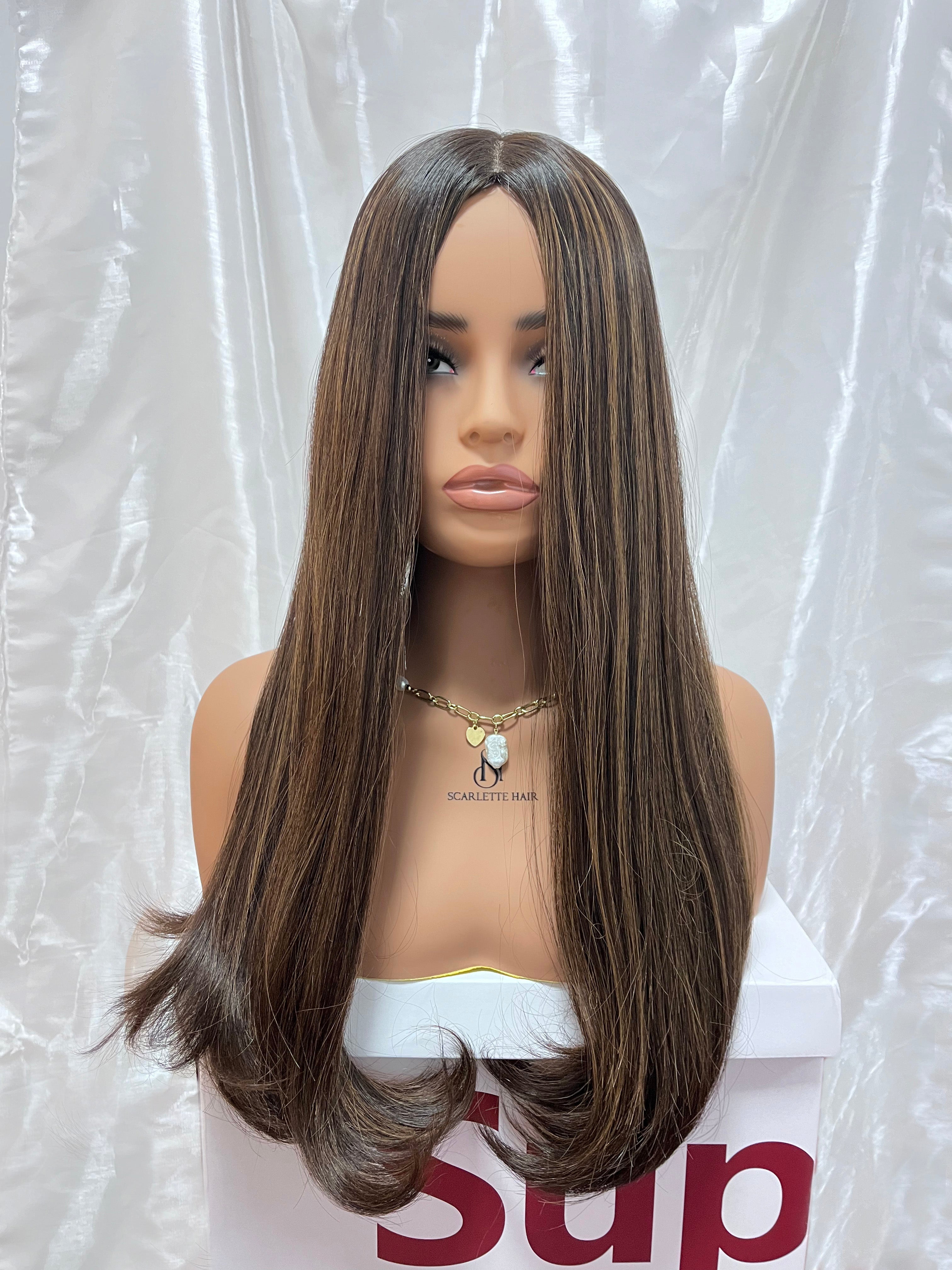 Luxury Silk Top Wig with Hand-Tied Construction for Natural Movement