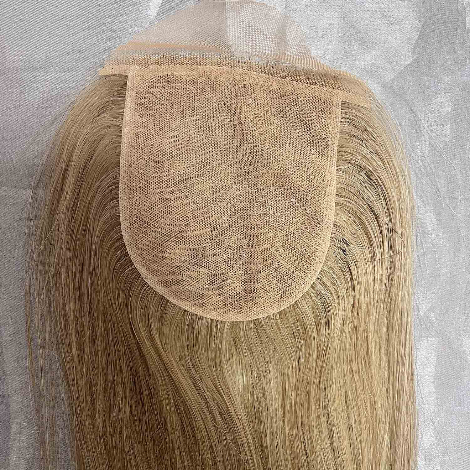 4x4 Lace Front Topper with Comb Attachment for Secure Hold