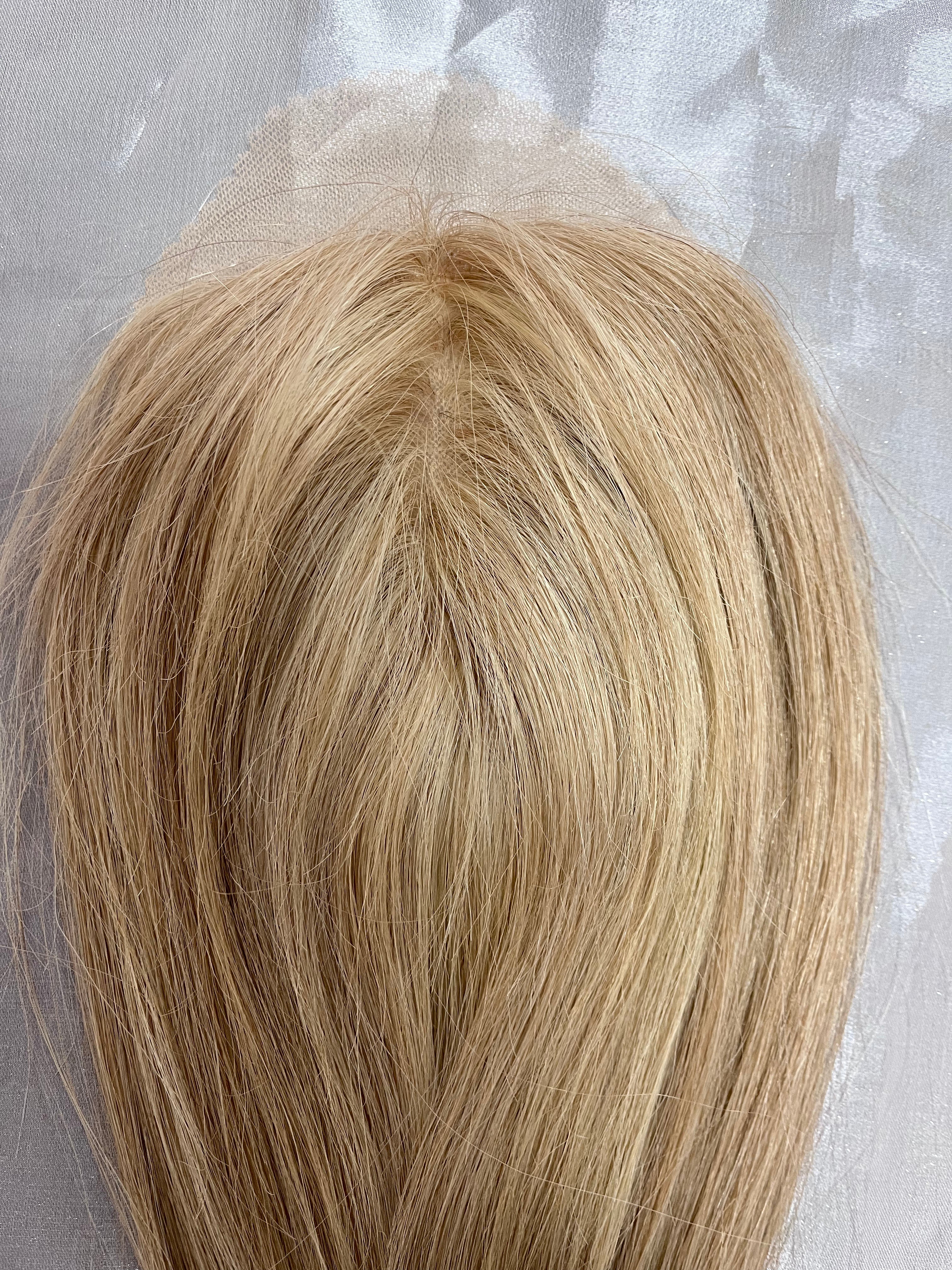 4x4 Lace Front Topper with Comb Attachment for Secure Hold